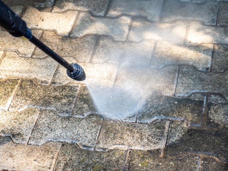 Pressure Washing in Action